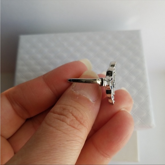 Swarovski Elements Blue Vintage Look Ring NEW - Picture 9 of 12